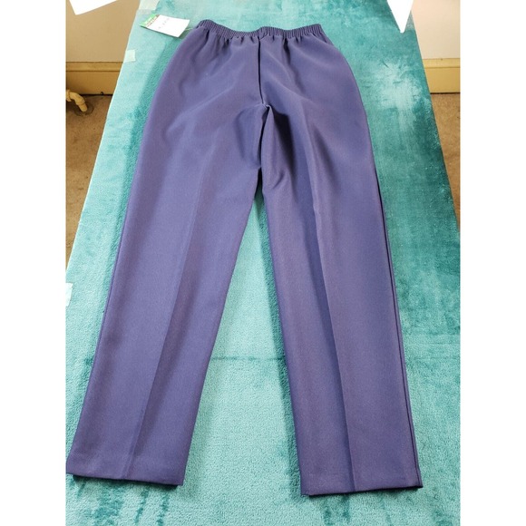 VINTAGE Michel Laurence Pants Sz 14 Blue Elastic Waist Ladies Made in USA NWT - Picture 10 of 12